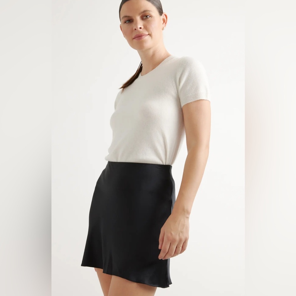 Quince Washable Silk Mini Skirt